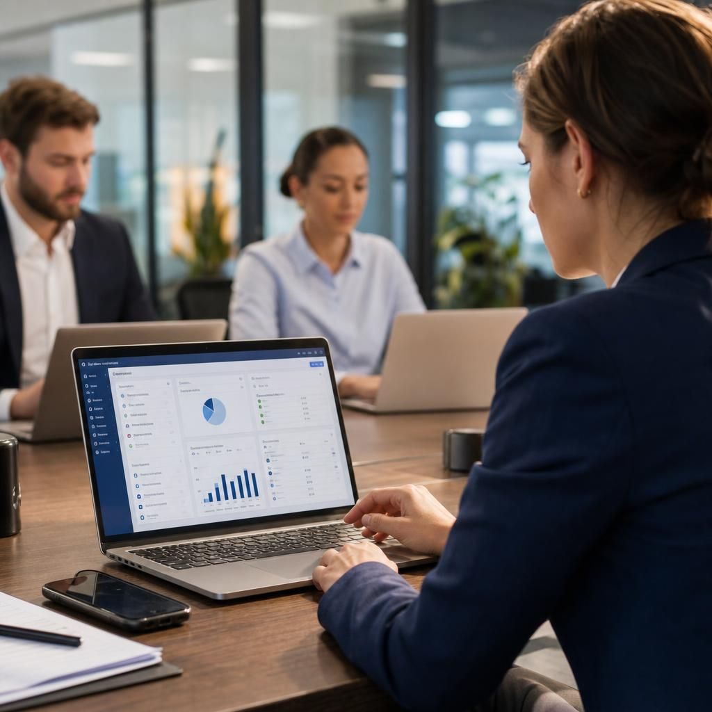 Employee performance metrics displayed on a dashboard