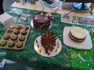 Macmillan Coffee Morning Edible Standing Cake Toppers (Pre-Cut)