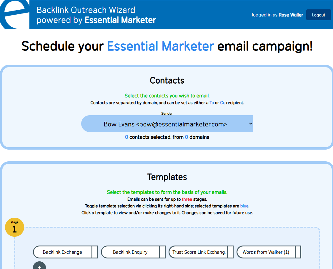 email marketing campaign through bow