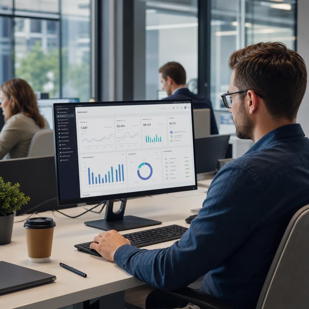 Illustration of CRM streamlining business processes