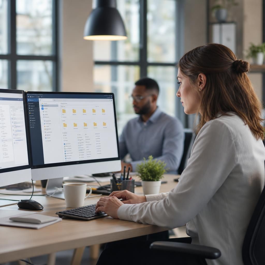 Cloud storage representation with digital clouds