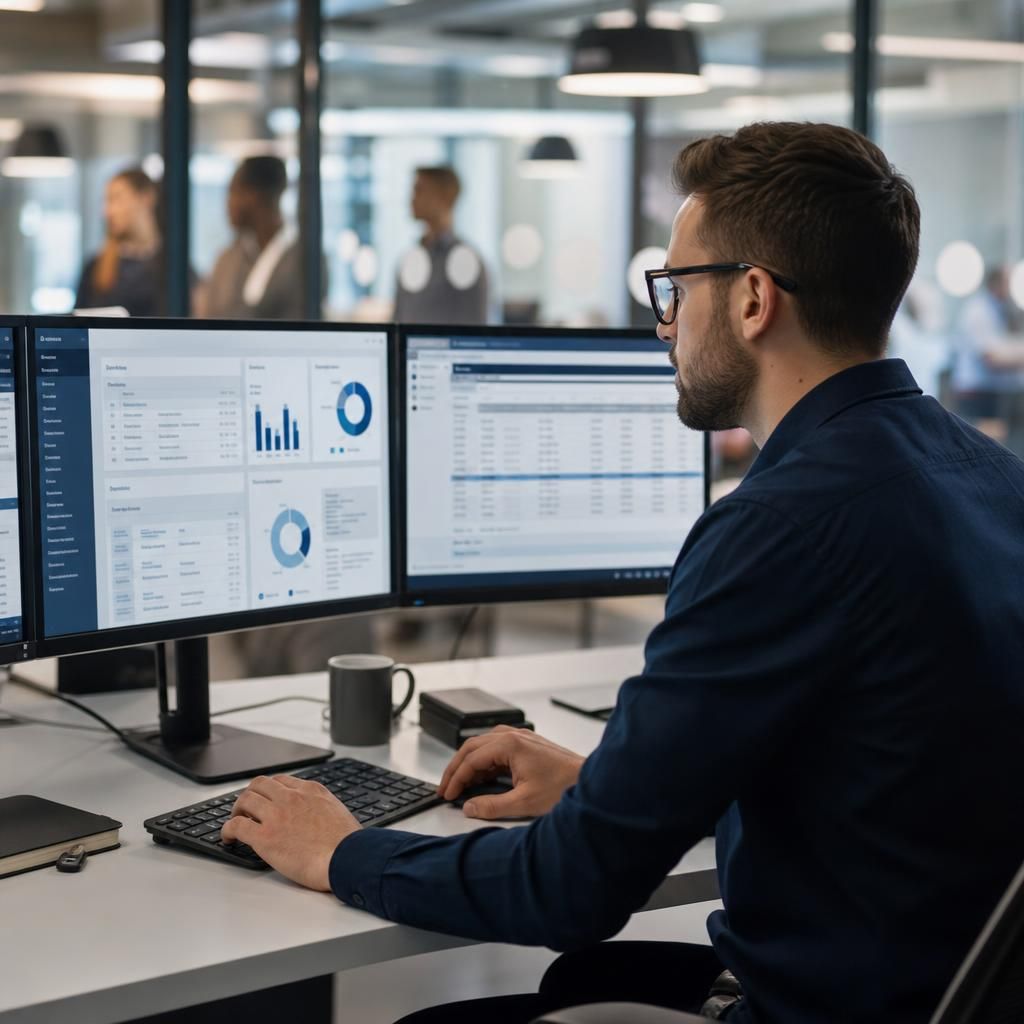 Financial management tools in ERP interface