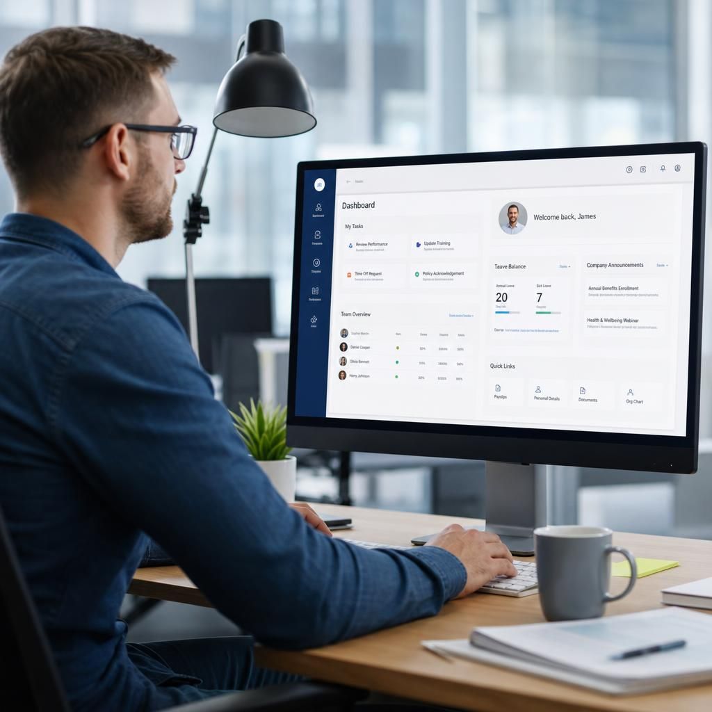 Analyst examining real-time data charts