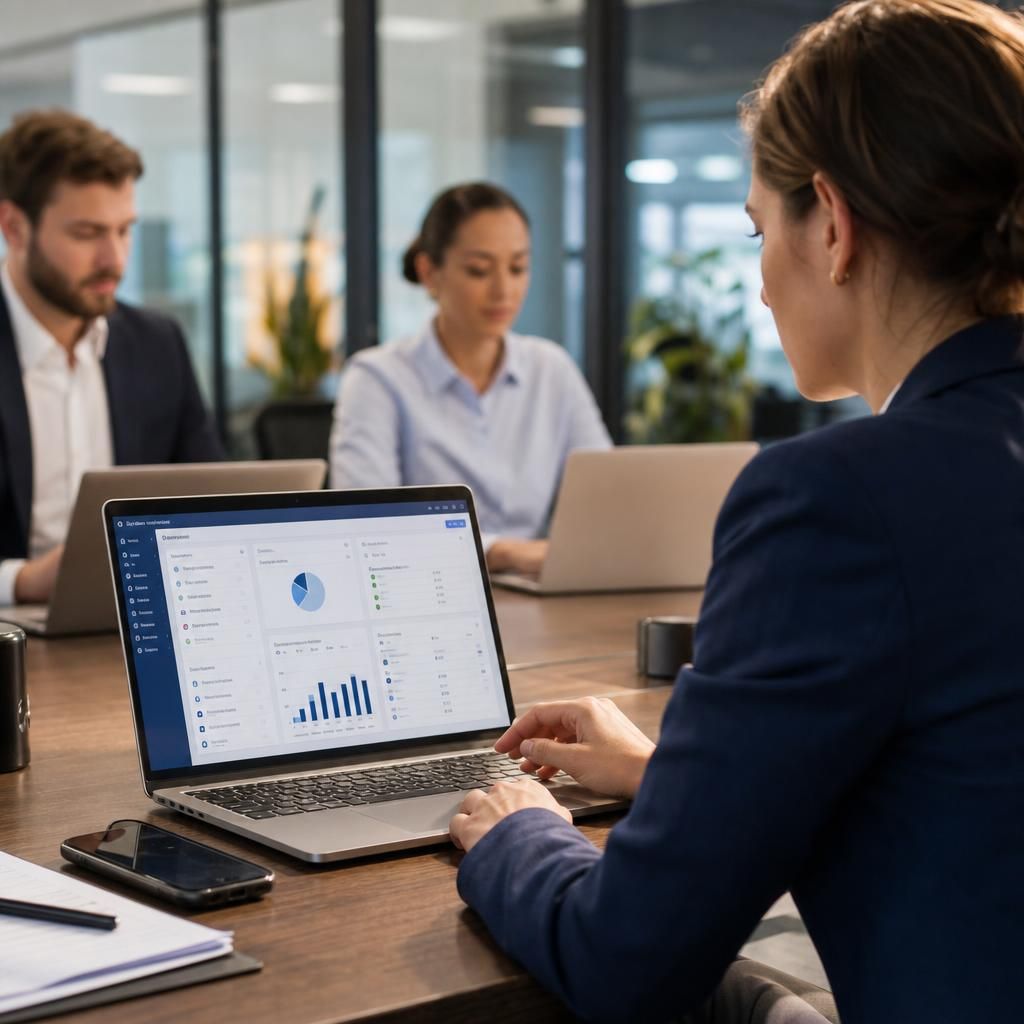 Employee performance metrics displayed on a dashboard
